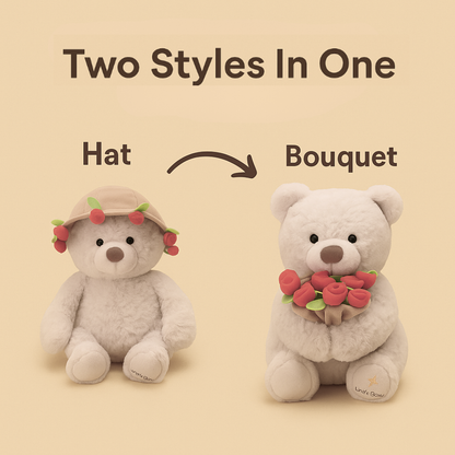 BloomBear™ – Convertible Teddy with Flower Bouquet